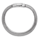 Rhodium Over Sterling Silver Polished 7.65mm Oval Diamond-cut Snake Bracelet