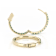 Emerald Inside-Out Hoop Earrings In 18K Gold Over Sterling Silver 3.78ctw