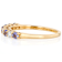 Tanzanite And Lab-Grown White Diamond Ring In 18K Gold Over Sterling
Silver 0.56ctw