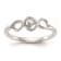 Rhodium Over 14K White Gold First Promise Diamond Promise/Engagement
Ring 0.04ctw