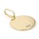 Libra Zodiac Medallion Pendant In Solid 14K Yellow Gold