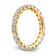 14K Yellow Gold Lab Grown Diamond SI+, H+, Eternity Band