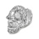 TREASURE TROVE Full Crystal Skull Trinket Box