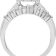 White Diamond Rhodium Over Sterling Silver Ring 0.50ctw