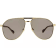 Gucci Gold Tone and Burgundy Aviator Frames / Brown Lens Sunglasses