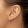 White Lab-Grown Diamond 14k Yellow Gold G-H SI 4-Prong Stud Earrings 0.74ctw
