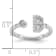 Rhodium Over 14K White Gold Lab Grown Diamond VS/SI GH, Initial B
Adjustable Ring