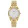 Mathey Tissot Women's Classic White Dial Yellow Stainless Steel Watch