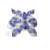 Rhodium Over Sterling Silver Marquise Tanzanite and White Zircon Ring 6.03ctw