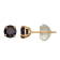 Round Lab Created Sapphire 14K Yellow Gold Children’s Stud Earrings 0.74ctw