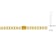 Citrine 14K Yellow Gold Link Station Necklace 3ctw