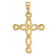 14k Yellow Gold Polished Cross Pendant