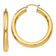 14k Yellow Gold 1 9/16" Polished Tube Hoop Earrings