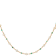 Dainty Pearl And Emerald Station Necklace In 18K Gold Over Sterling Silver