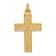 14k Yellow Gold Polished Filigree Cross Pendant