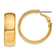 14k Yellow Gold 15/16" Hoop Earrings