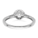 Rhodium Over 14K White Gold Eternal Promise Lab Grown Diamond Halo
Complete Ring 0.76ctw