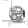 Sterling Silver Soccer Ball Bead