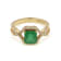 1.50 Ctw Emerald with 0.21 Ctw Diamond Ring in 14K YG