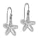 Rhodium Over Sterling Silver Polished Two-tone Star Fish Dangle Earrings