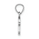 Rhodium Over 14k White Gold Polished Block Letter P Initial Pendant
