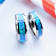 QUASAR Tungsten Wedding Band with Blue Green Opal Inlay 8mm