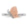 14K Rose Gold Over Sterling Silver Stackable Expressions Diamond
Butterfly Ring 0.05ctw