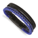 Leather and Stainless Steel Polished Black IP Plated with Lapis with
0.5-inch Extension Bracelet