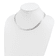 Sterling Silver 6.75mm Braided Fancy Necklace