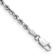 Rhodium Over 14k White Gold Diamond-Cut Quadruple Rope Link Bracelet