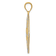 14k Yellow Gold and Rhodium Over 14k Yellow Gold Diamond-Cut Filigree
Swirl Pendant