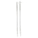 Sterling Silver Polished Multi-Strand Snake Chain Post Dangle Earrings