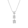 1.00ctw Diamond 3 Stone Pendant 14k White Gold