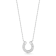 Sterling Statements Rhodium Over Sterling Silver CZ Horseshoe Necklace
