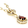 Garnet Pear And White Zircon Station Necklace In 18K Gold Over Sterling
Silver 1.74ctw