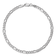 Rhodium Over 14k White Gold 3.5mm Figaro Link Bracelet, 7 Inches