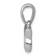 Rhodium Over 14k White Gold Chai (Life) Pendant
