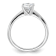 Rhodium Over 14K White Gold 1 ct. D E F Pure Light Round Moissanite
Solitaire Ring