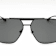 Versace Matte Black Aviator Frame / Dark Gray Lenses Sunglasses