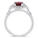 Ruby and Diamond 14K White Gold Ring 1.57ctw