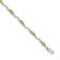 Rhodium Over 10k White Gold Fancy Diamond and Peridot Bracelet