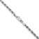 Rhodium Over 14k White Gold 3.25mm Solid Diamond-Cut Rope 26 Inch Chain