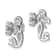 Rhodium Over Sterling Silver Antiqued Mermaid Earrings