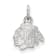 Rhodium Over Sterling Silver NHL LogoArt Chicago Blackhawks Extra Small Pendant