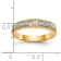 14K Yellow Gold AA Quality Ladies Wedding Band 0.05ctw