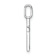 14K White Gold Diamond Lower Case Letter T Initial Pendant