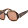Swarovski Brown Tortoise with Crystal Detail Frame / Brown Lens Sunglasses