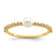 14K Yellow Gold 3-4mm White Button Freshwater Cultured Pearl Cubic
Zirconia Ring