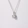 White Moissanite Sterling Silver Solitaire Pendant With Chain, 0.50ct