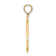 14k Yellow Gold Script Letter J Initial Pendant